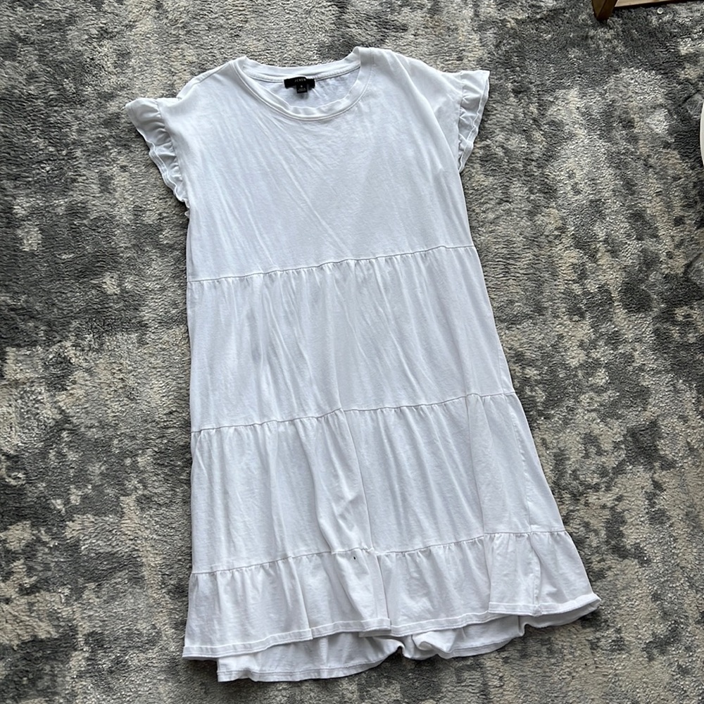J Crew flutter sleeve dress